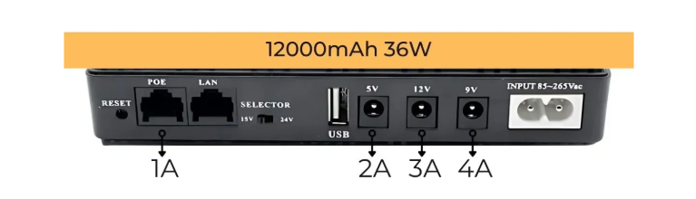 (UPS)- Джерело безперебійного живлення 12000mAh 36W ДБЖ фото